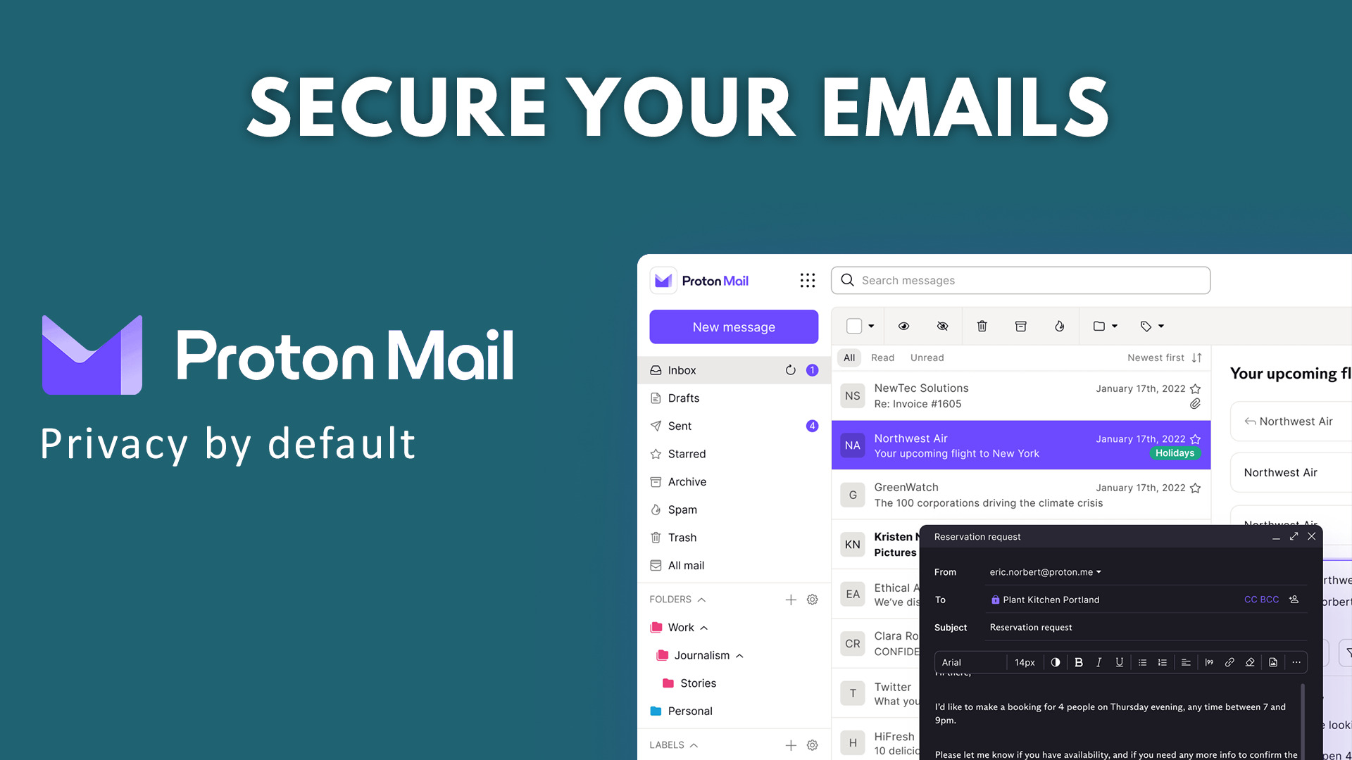 Proton Mail: Get a private, secure, and encrypted email account